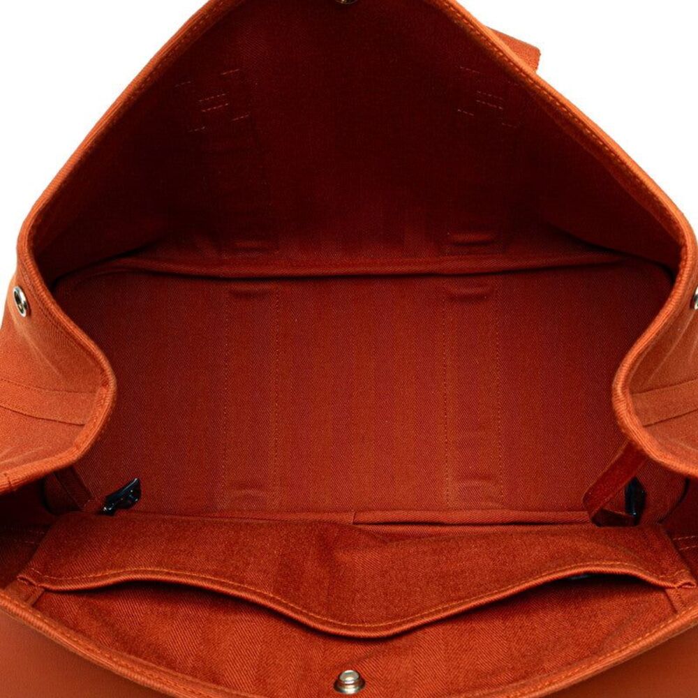 Hermes Toile Chevron Valparaiso MM Handbag Orange - Picture 5 of 6